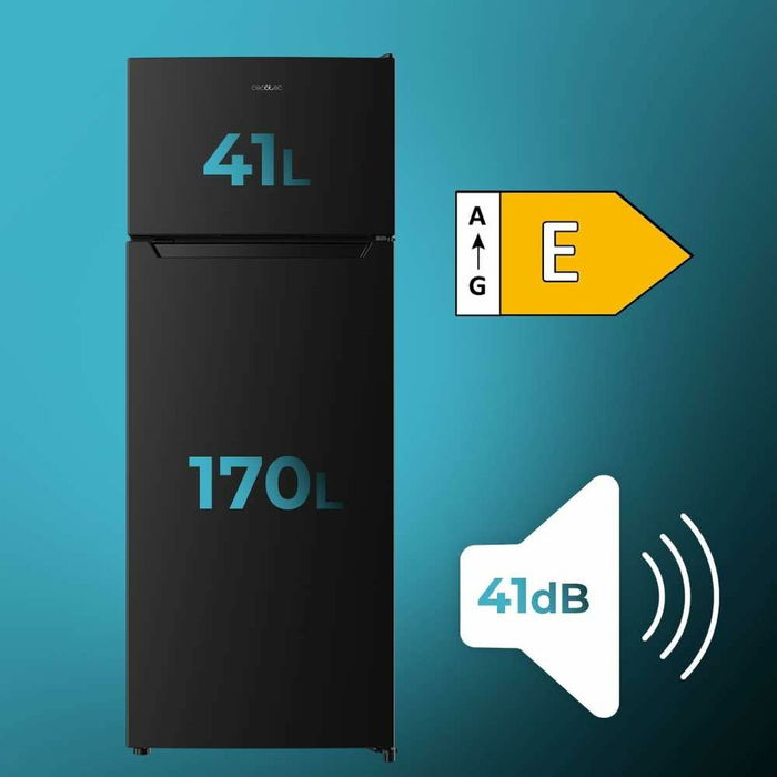 Frigorífico combinado Cecotec Bolero CoolMarket 2D 211 Negro 211 l 143 CM