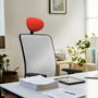 PIQUERAS Y CRESPO Silla de oficina Motilla con Mecanismo Sincro, Azul marino y Blanco