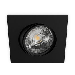 Synergy21 Synergy 21 LED Deckeneinbauspot Helios negro, cuadrado y orientable, blanco cálido