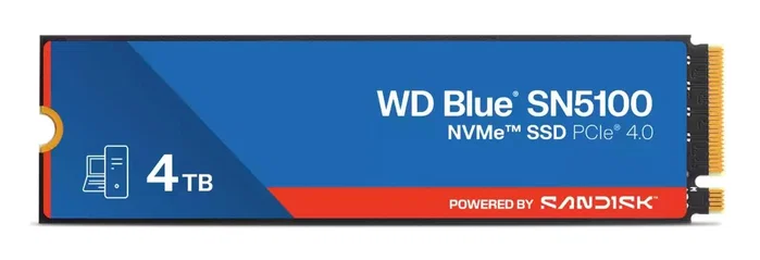 Western Digital WD Blue SN5100 4 TB SSD M.2 2280 PCIe 4.0 NVMe Western Digital WD Blue SN5100 4 TB SSD M.2 2280 PCIe 4.0 NVMe