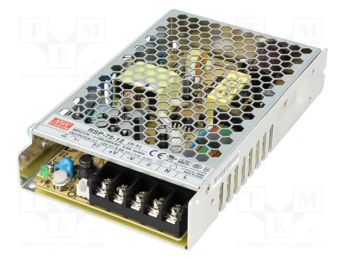 MEAN WELL RSP-75-12 Fuente de alimentación de 75,6W 12VDC MEAN WELL RSP-75-12 Fuente de alimentación de 75,6W 12VDC