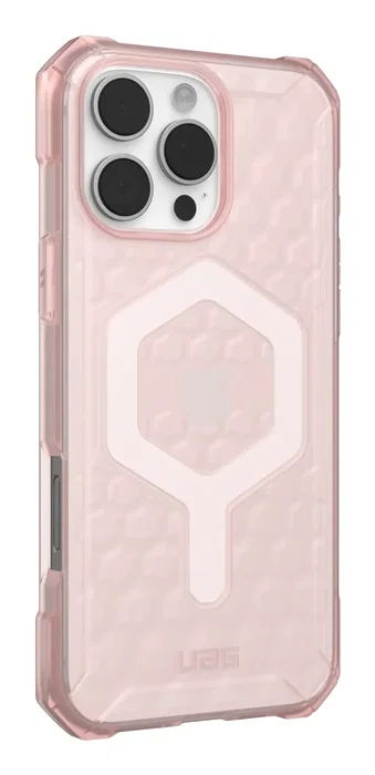 Urban Armor Gear (UAG) Essential Armor funda para Apple iPhone 16 Pro Max - Protección impacto caídas 4.6m - Compatible MagSafe - Color Rosa