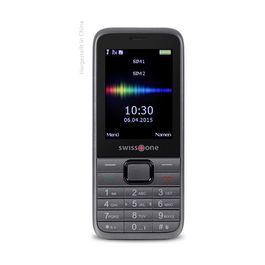 Swisstone SC 560 Teléfono Móvil de Barra, Doble SIM, Pantalla de 2.4", Cámara de 1.3 MP, Bluetooth, Radio FM, Linterna, Batería de 100 mAh