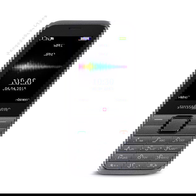 Swisstone SC 560 Teléfono Móvil de Barra, Doble SIM, Pantalla de 2.4", Cámara de 1.3 MP, Bluetooth, Radio FM, Linterna, Batería de 100 mAh