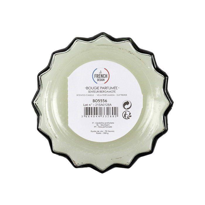 Home Deco Factory Vela Perfumada Jarrón Bougie 15 cm - Aromas Surtidos (Rosa, Verde, Gris, Burdeos) 300 g Cera