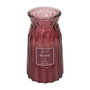 Home Deco Factory Vela Perfumada Jarrón Bougie 15 cm - Aromas Surtidos (Rosa, Verde, Gris, Burdeos) 300 g Cera