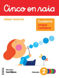 Obradoiro, Cinco en Raia Cuaderno Lengua Pauta 2 Primaria 1 Trimestre - Obradoiro