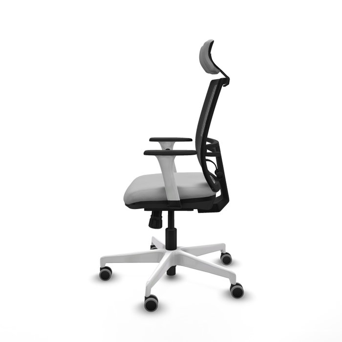 PIQUERAS Y CRESPO Silla de oficina Yunquera con mecanismo Sincro, Gris claro y Negro PIQUERAS Y CRESPO Silla de oficina Yunquera con mecanismo Sincro, Gris claro y Negro