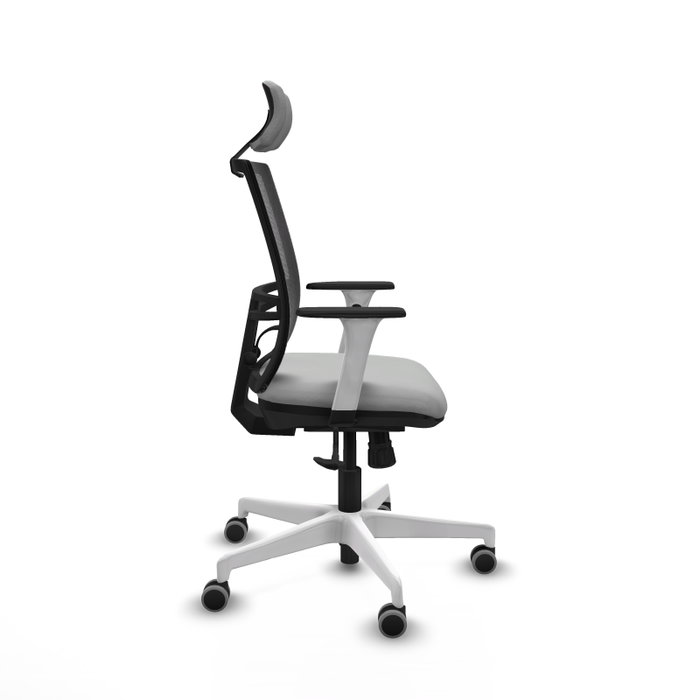 PIQUERAS Y CRESPO Silla de oficina Yunquera con mecanismo Sincro, Gris claro y Negro PIQUERAS Y CRESPO Silla de oficina Yunquera con mecanismo Sincro, Gris claro y Negro
