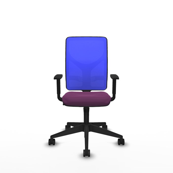 PIQUERAS Y CRESPO Silla de oficina Motilla con mecanismo Sincro, Morado y Azul