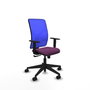 PIQUERAS Y CRESPO Silla de oficina Motilla con mecanismo Sincro, Morado y Azul