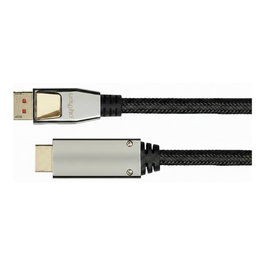 Python GC-M0217 Cable DisplayPort 1.4 a HDMI 2.0 2m, Negro, Nylon