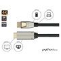 PYTHON Series GC-M0217 Cable DisplayPort 1.4 a HDMI 2.0 de Nylon, 2m, Negro