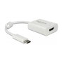 DeLOCK Adaptador USB Tipo C a HDMI 4K 60Hz HDR 63937 Blanco