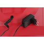 DKD Home Decor Farola LED de Plástico Roja con Efecto Nieve Musical