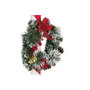 DKD Home Decor Farola LED de Plástico Roja con Efecto Nieve Musical