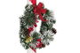 DKD Home Decor Farola Navidad Tradicional Rojo Blanco 30 x 180 x 30 cm con efecto nieve LED