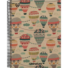 Grafoplás Cuaderno Espiral A4 80 Hojas 90gr 4x4 Uninature Capadocia Cartón Reciclado