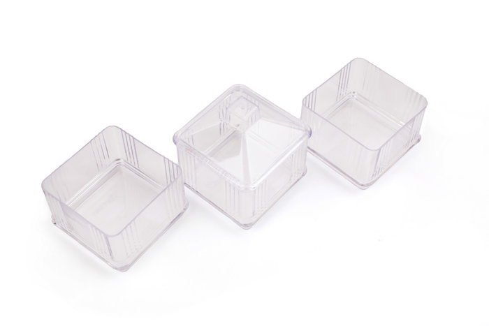 Hermia Set de Presentación de Alimentos 6 Piezas Acrílico Transparente para Gastronomía Elegante