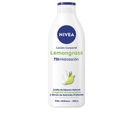NIVEA Loción Corporal Lemongrass 400 ml Hidratación 72h con Aceite de Sésamo y Esencia de Lemongrass