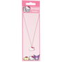 THE CARAT SHOP Colgante Hello Kitty Metal Dorado Esmalte Cristales Cadena 40cm +5cm Alargador