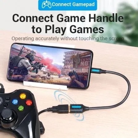 Vention Adaptador USB 3.1 Tipo-C Macho a USB 3.0 Hembra Negro 5Gbps CCVBB 0.15m