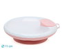 KioKids Plato Térmico con Ventosa Antivuelco Rosa para Bebé +4 Meses