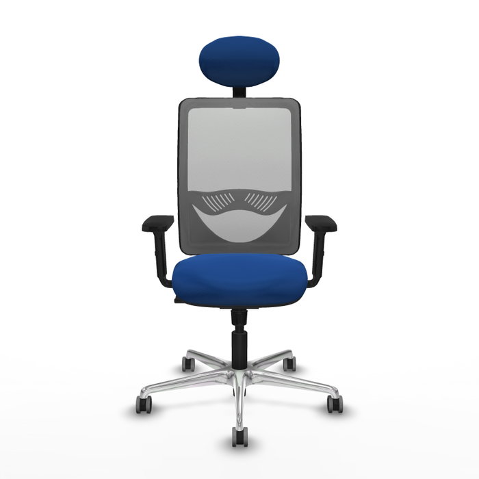 PIQUERAS Y CRESPO Silla de oficina Zulema con mecanismo Sincro, Azul y Gris PIQUERAS Y CRESPO Silla de oficina Zulema con mecanismo Sincro, Azul y Gris