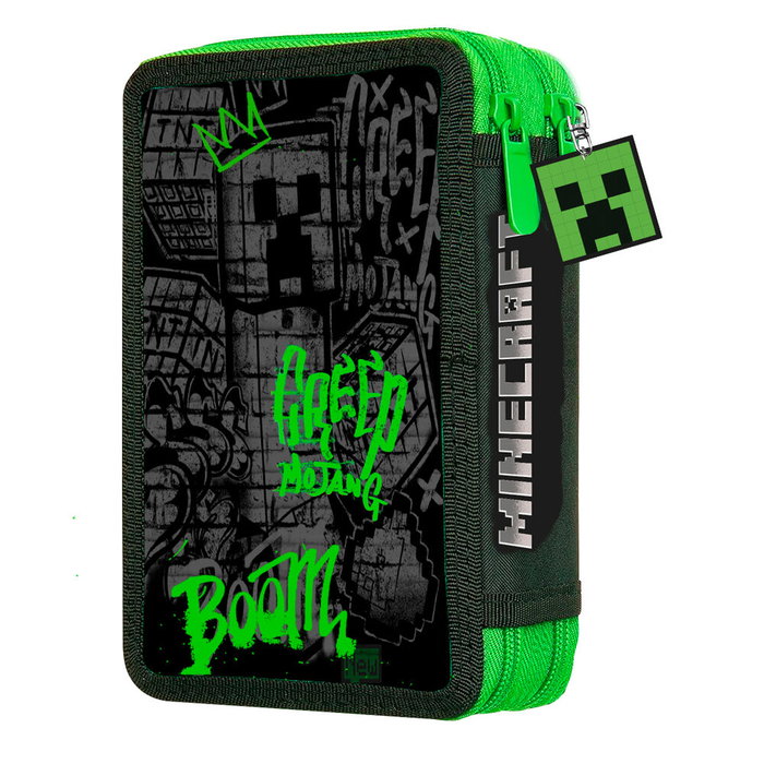 KIDS LICENSING Plumier doble Minecraft