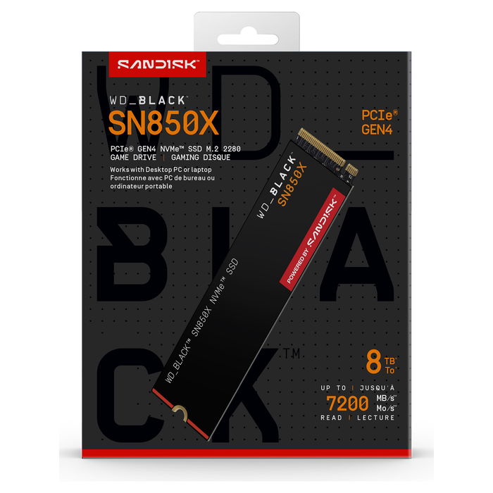 Western Digital SN850X SSD M.2 NVMe PCIe 4.0 x4 8TB