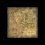 El Señor de los Anillos Litografia Parchment Map of Middle-earth 59 x 30 cm