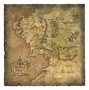 El Señor de los Anillos Litografia Parchment Map of Middle-earth 59 x 30 cm