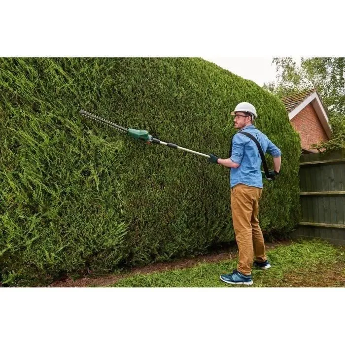 Bosch UniversalHedgePole 18 Tijera de podar de pértiga telescópica a batería 18V, 43 cm hoja, 200 m² cobertura, incluye batería y cargador