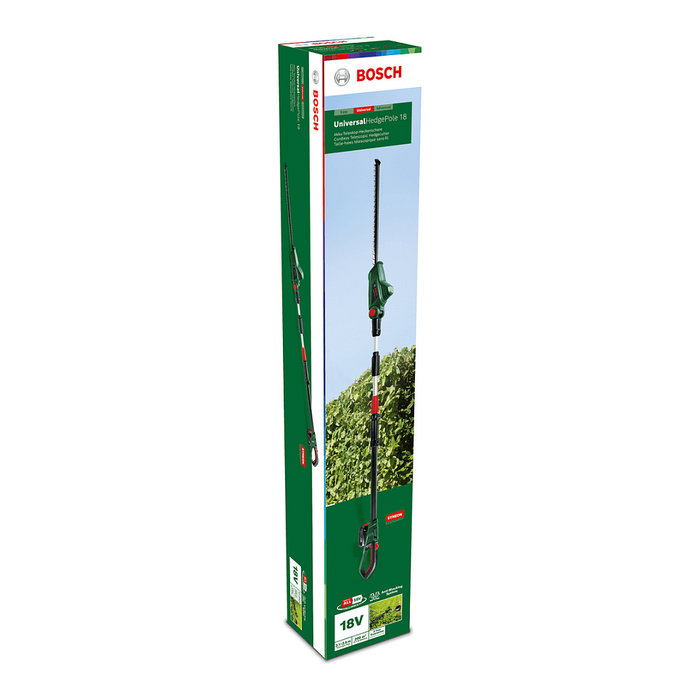 Bosch UniversalHedgePole 18 Cortasetos a Batería Telescópico, 43 cm, Altura Máxima 2.6 m, 18V Bosch UniversalHedgePole 18 Cortasetos a Batería Telescópico, 43 cm, Altura Máxima 2.6 m, 18V