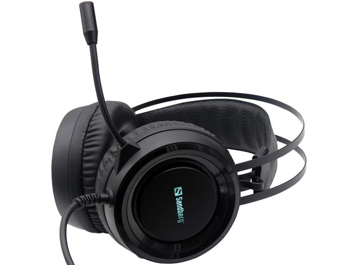 Sandberg Dominator Headset Auriculares para Jugador con Sonido Estéreo, Micrófono de Alta Sensibilidad y Luces LED