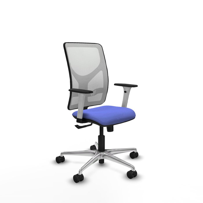 PIQUERAS Y CRESPO Silla de oficina Motilla con mecanismo Sincro Azul claro y Blanco PIQUERAS Y CRESPO Silla de oficina Motilla con mecanismo Sincro Azul claro y Blanco