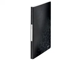 LEITZ Carpeta con fundas Wow Negro A4 40 fundas (Set de 10)