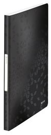 Carpeta Fundas (Tarifario) Leitz Wow Pp Flexible A4 40 F. Negro (Set de 10)