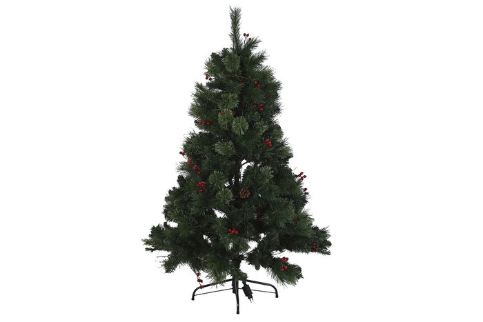 DKD Home Decor Árbol de Navidad Tradicional Verde 100 x 150 x 100 cm Capacidad 250 LEDs