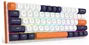 Redragon K683WBO-RGB-M FIDD Teclado Gaming Mecánico 61 Teclas RGB USB Cable Blanco-Negro Layout Polaco