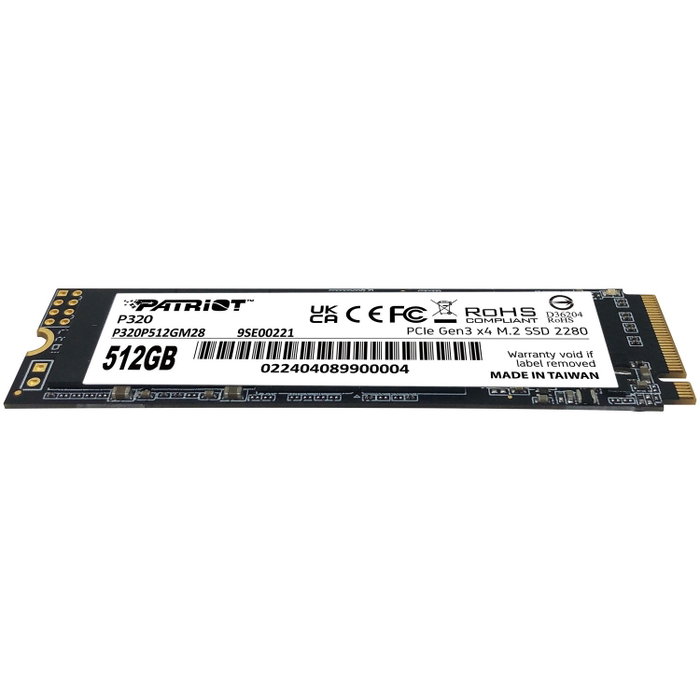 Patriot P320 PCIe NVMe SSD 512GB M.2