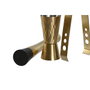 DKD Home Decor Set de Coctelería de 5 Piezas en Acero Inoxidable Mate Dorado