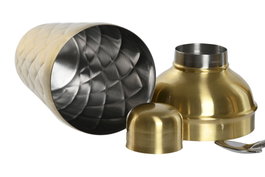 DKD Home Decor Set de Coctelería de 5 Piezas en Acero Inoxidable Mate Dorado