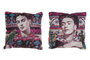 DKD Home Decor Cojín Frida Multicolor Surtido de 2