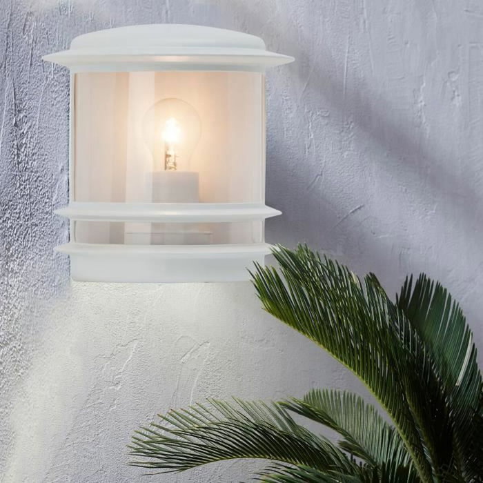 Brilliant Hollywood Aplique de exterior Blanco brillante 25 cm Brilliant Hollywood Aplique de exterior Blanco brillante 25 cm