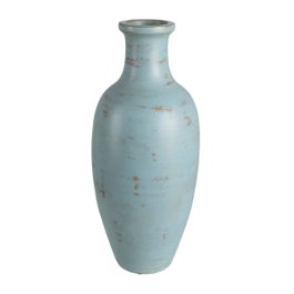 Ixia Jarrón Turquesa de Terracota 28 x 30 x 67 cm