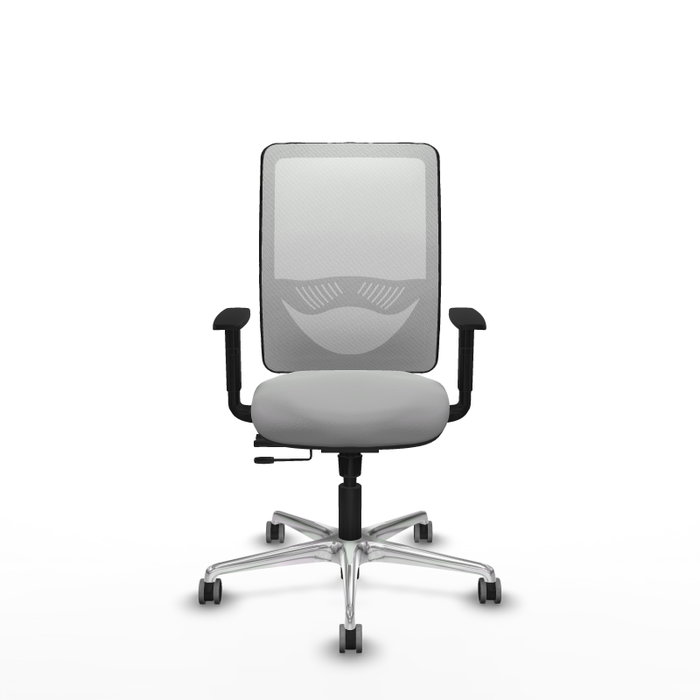 PIQUERAS Y CRESPO Silla de oficina Zulema Gris claro y Blanco