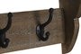 DKD Home Decor Perchero Pared Colonial Marron Negro 17 x 27 x 67 cm