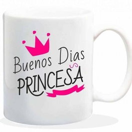 ROYMART Taza con mensaje Buenos Días Princesa
