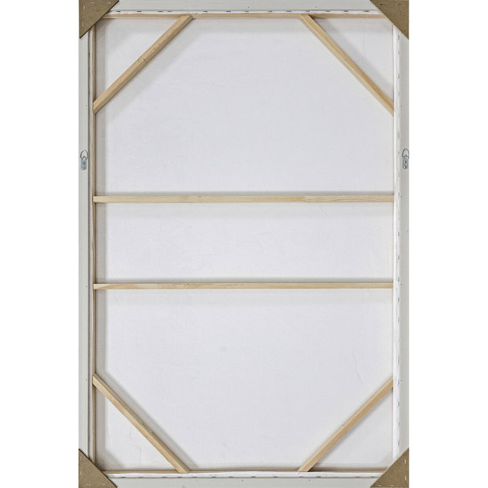 DKD Home Decor Cuadro Lienzo Abstracto Surtido de 2 Piezas Verde y Blanco 80x120 cm
